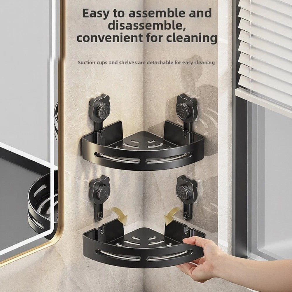 Flexible Detachable Basket Shower Rack for Space Optimization