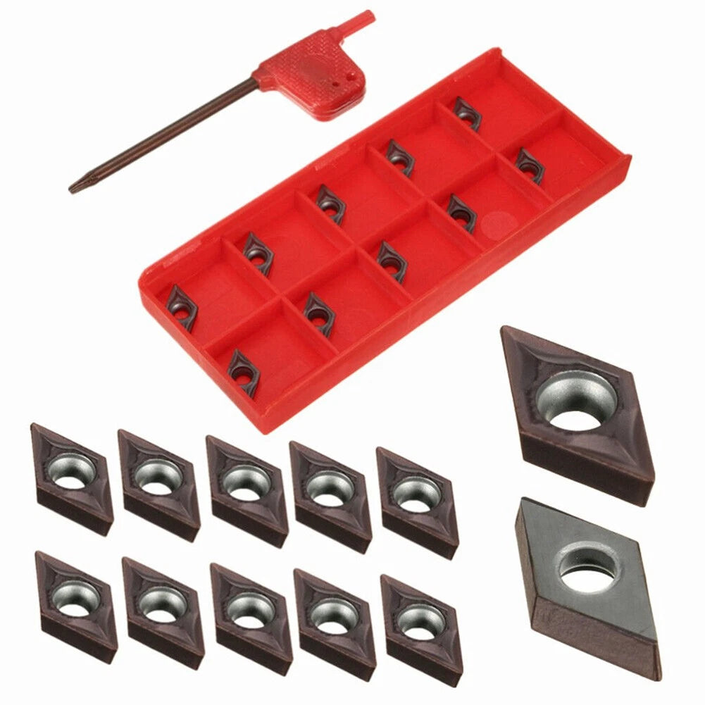 Carbide Inserts Lathe Wrench Kit for DCMT0702 EM YBC205 (Replacement)