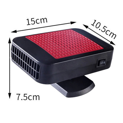 Portable Car Heater 12V for Windshield Defrost (360° Rotatable Fan)