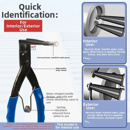 90 Degree Bent Tip Circlip Pliers for Precise Mechanical Use