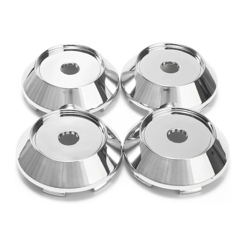 Set of 4 Chrome Wheel Center Covers for Universal Rims (68mm)