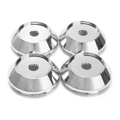 Set of 4 Chrome Wheel Center Covers for Universal Rims (68mm)