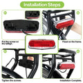 LED Rear Lamp for Ebike (36V) - 2Pin SM Connector, ABS, PC Material