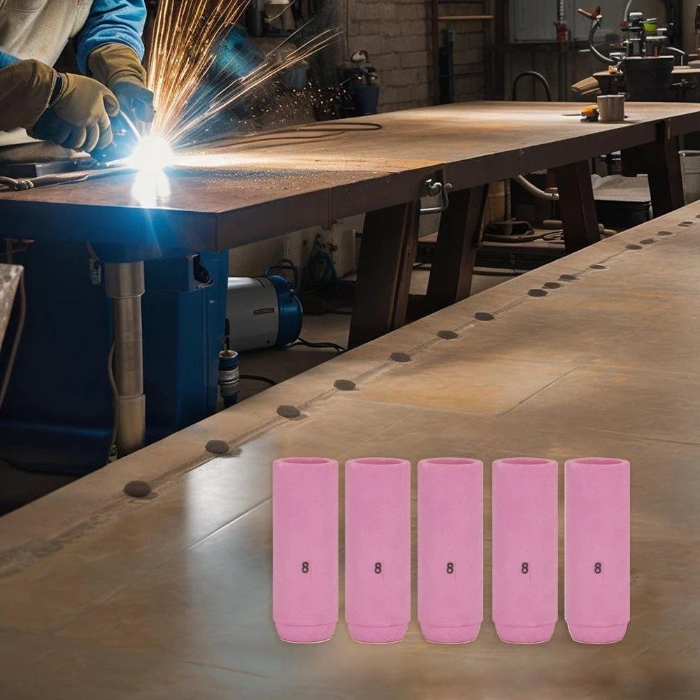 5PCS Alumina Shield Cups Nozzles for TIG WP 17 18 26 (No. 10N46)