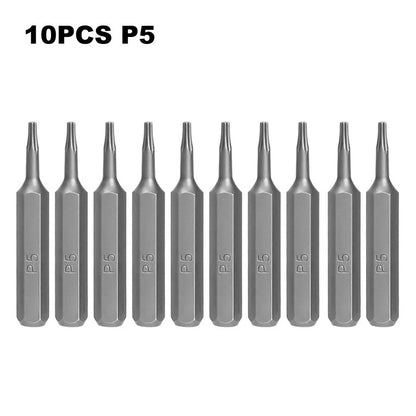 10 Piece Hex Shank Screwdriver Bit Kit for
