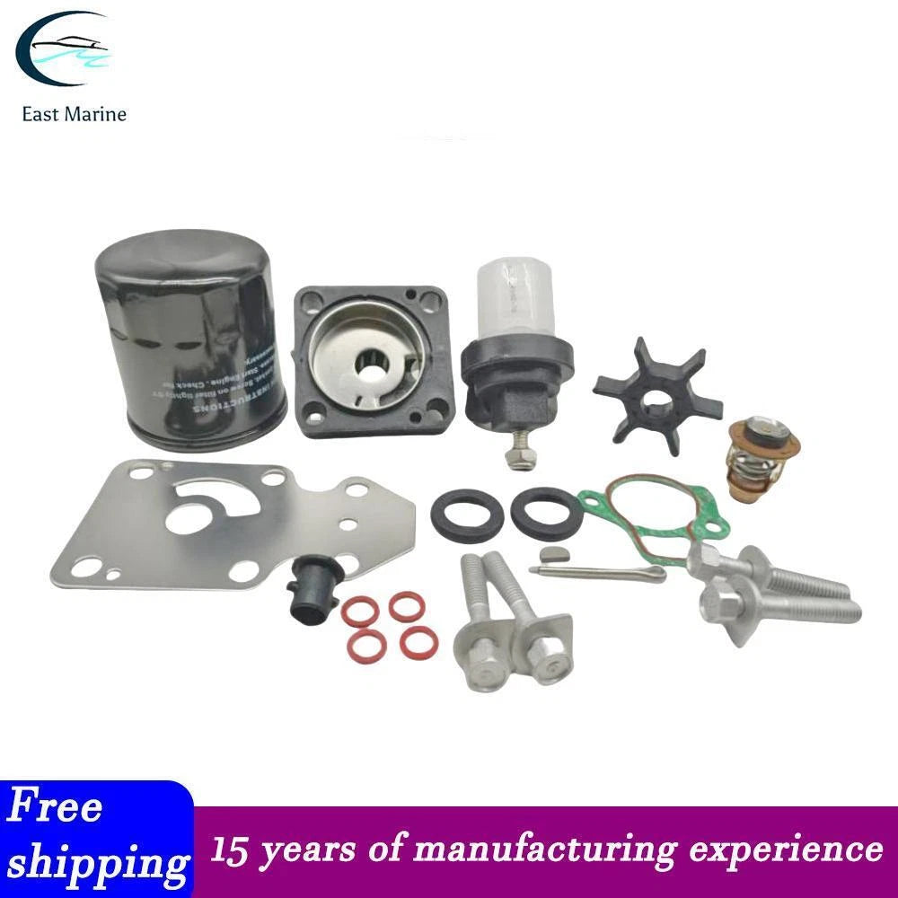 Water Pump Impeller with Thermostat for Yamaha 9.9 15 HP (63V-W0078-01)
