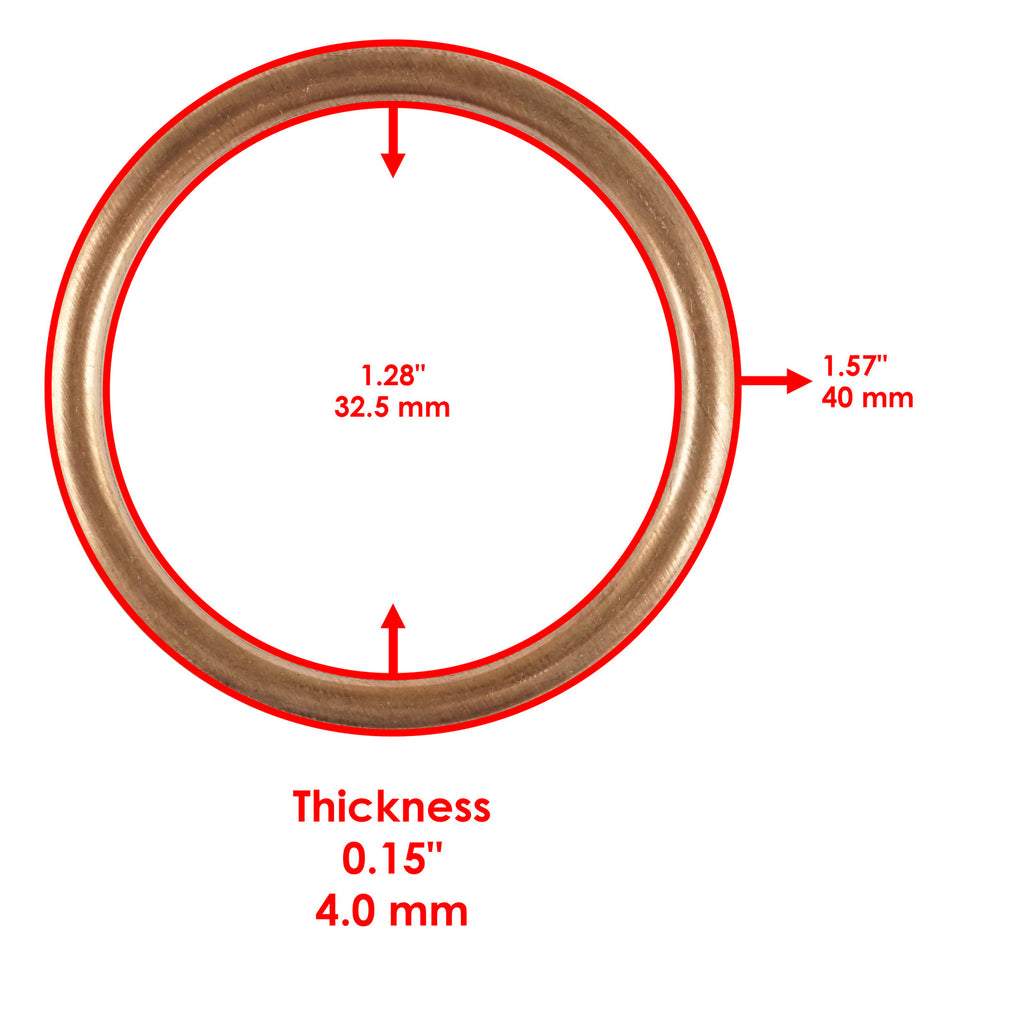 Exhaust Pipe Gaskets 2 Pack for Honda TRX400EX TRX400X (1999–2013)