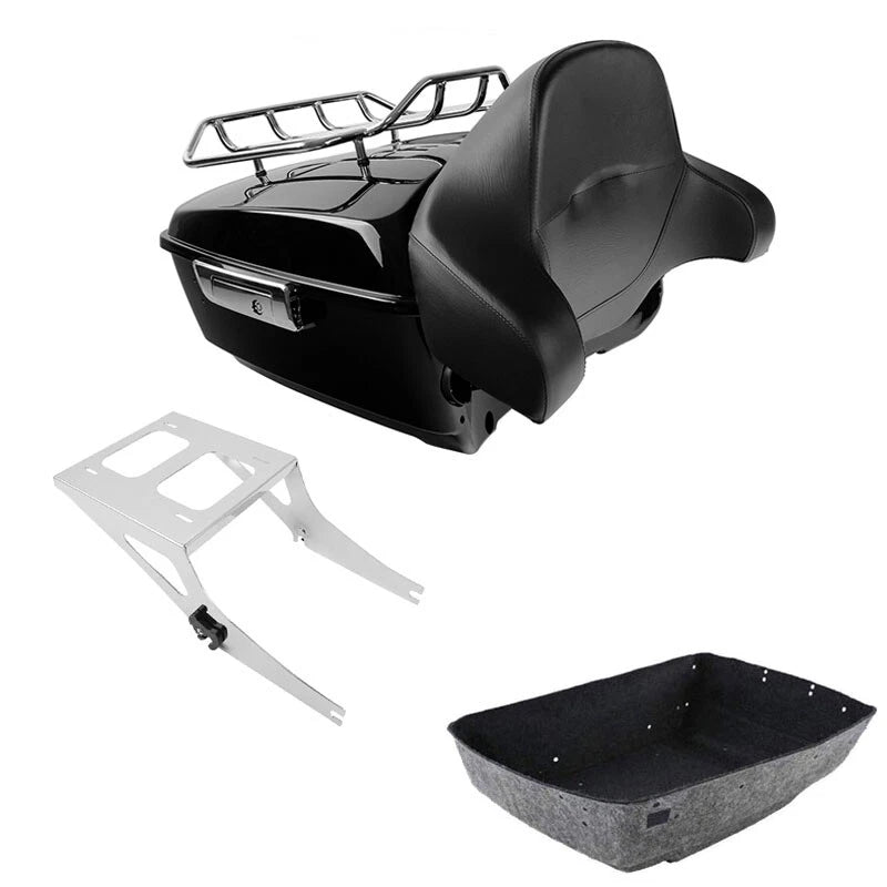 Trunk Backrest Rack Mount for Harley Fatboy FLSTF (2008–2017)