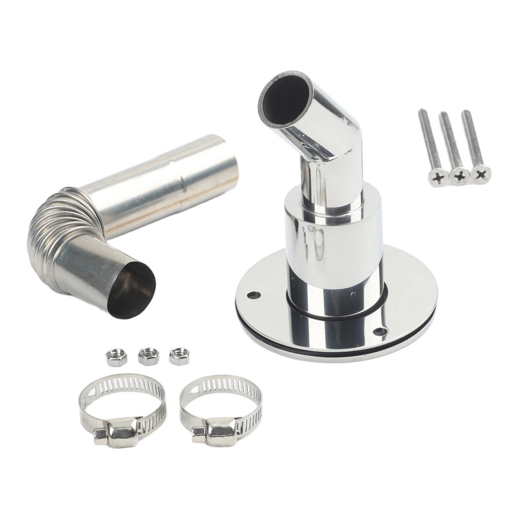 Exhaust Pipe Wall Flange Kit with Elbow Connector for