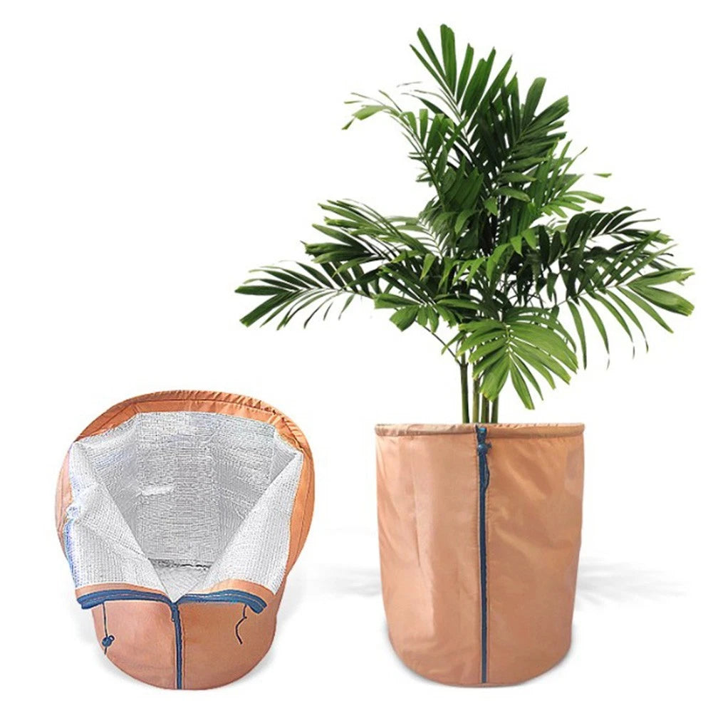 Full Coverage Insulation Cover for Garden Pots Protects from Frost