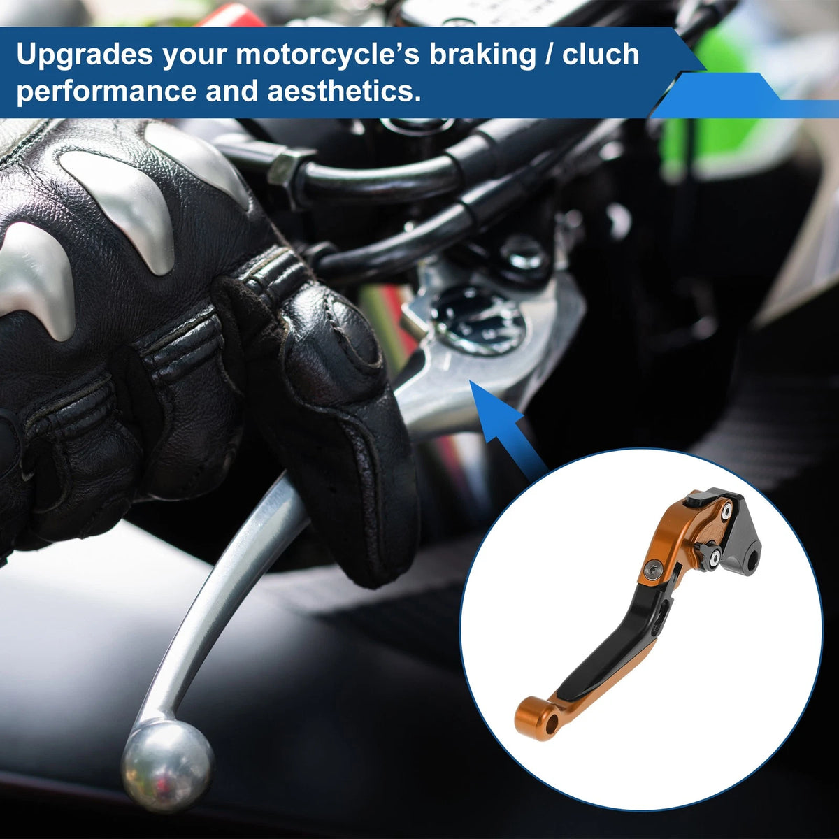 Adjustable Brake Clutch Levers for Honda X11 (1999–2002) Orange Black