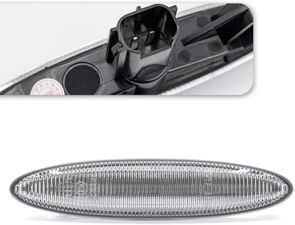 2X LED Clear Front Side Marker Indicator Lights for Toyota Camry (2006–2011)