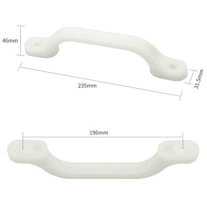 2X RV Door Handles for Trailer Camper Bathroom Doors (White)