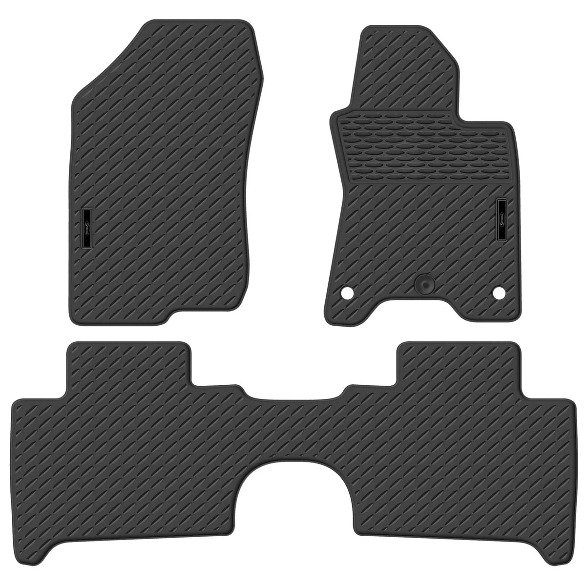 Set of 2 Custom Fit Moulded Rubber Floor Mats for Navara NP300 (2015–2023)