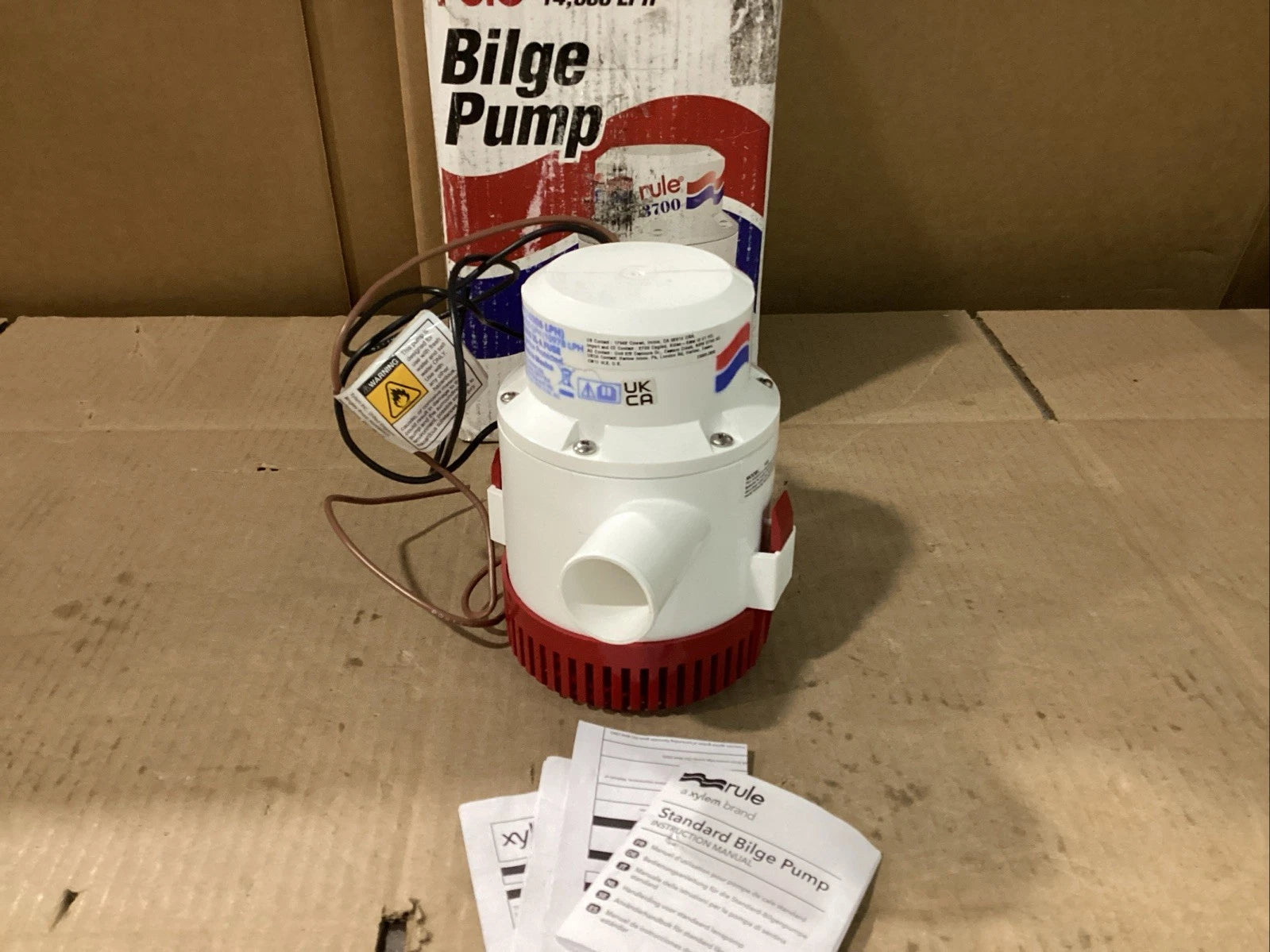 Rule Non-Automatic Heavy Duty Bilge Pump RUL-14A (3700 GPH)
