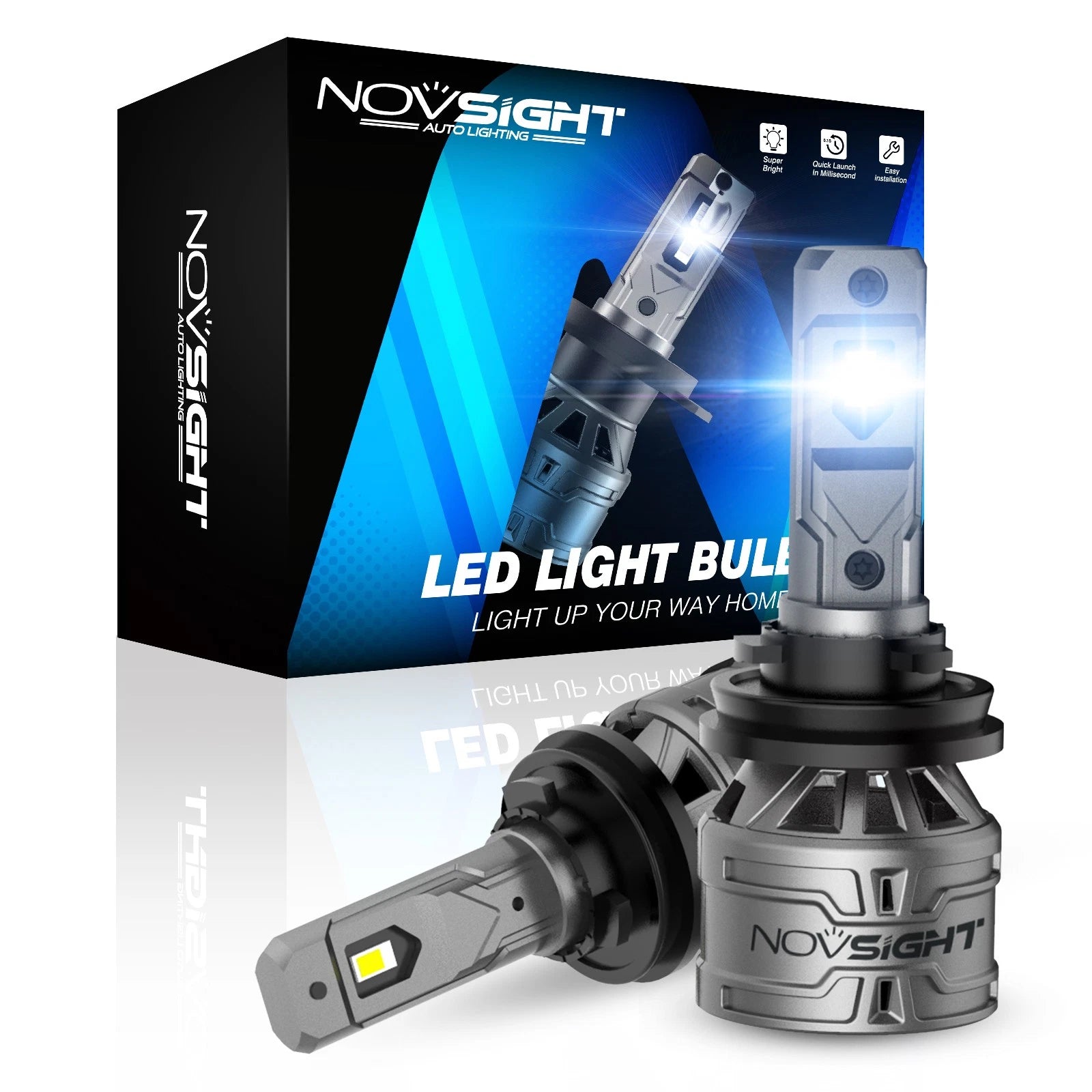 2X 9012 HIR2 LED Headlight Bulbs for Dodge Challenger (2015–2022)