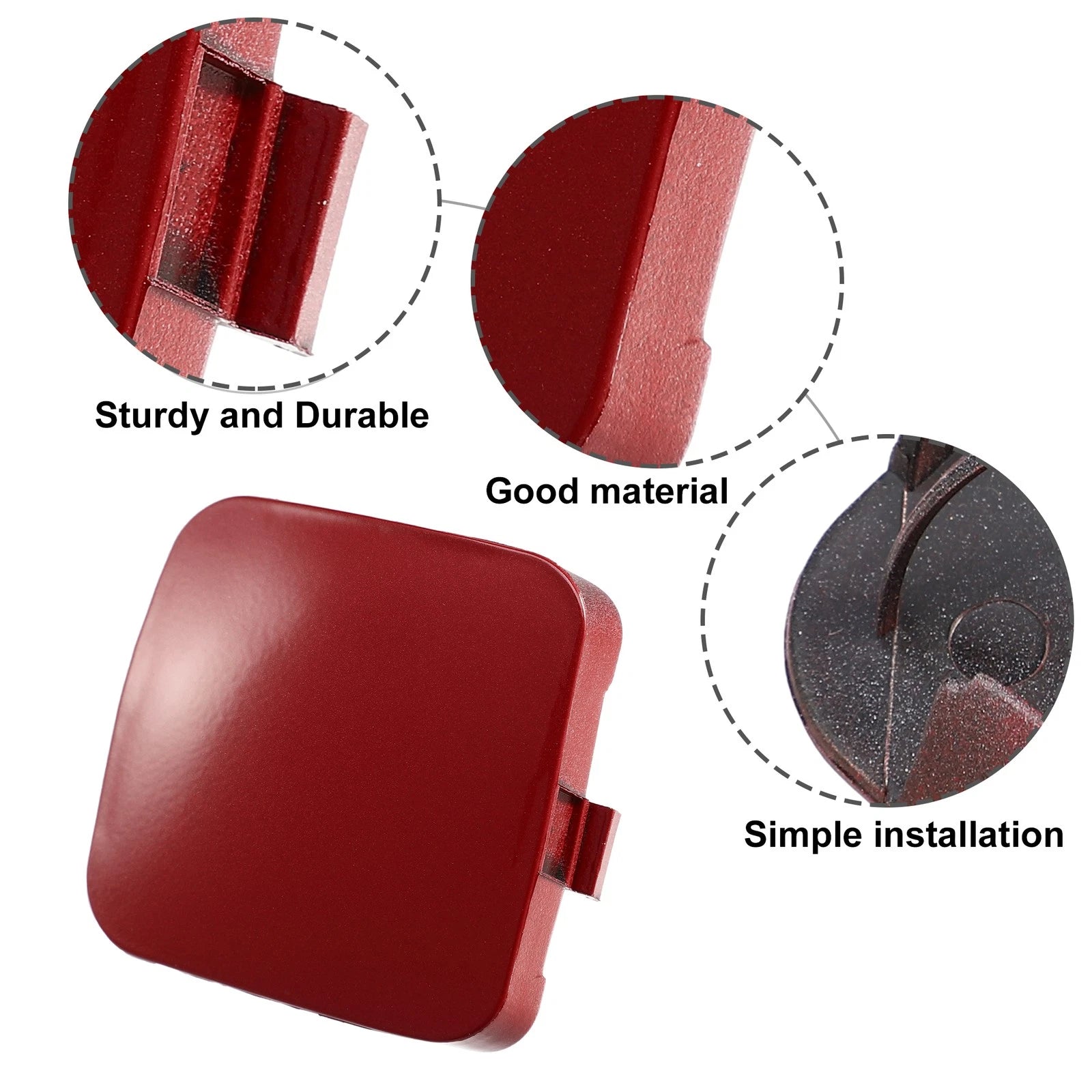 Front Left Tow Hook Cover Cap Replacement for Toyota RAV4 (2013–2018)