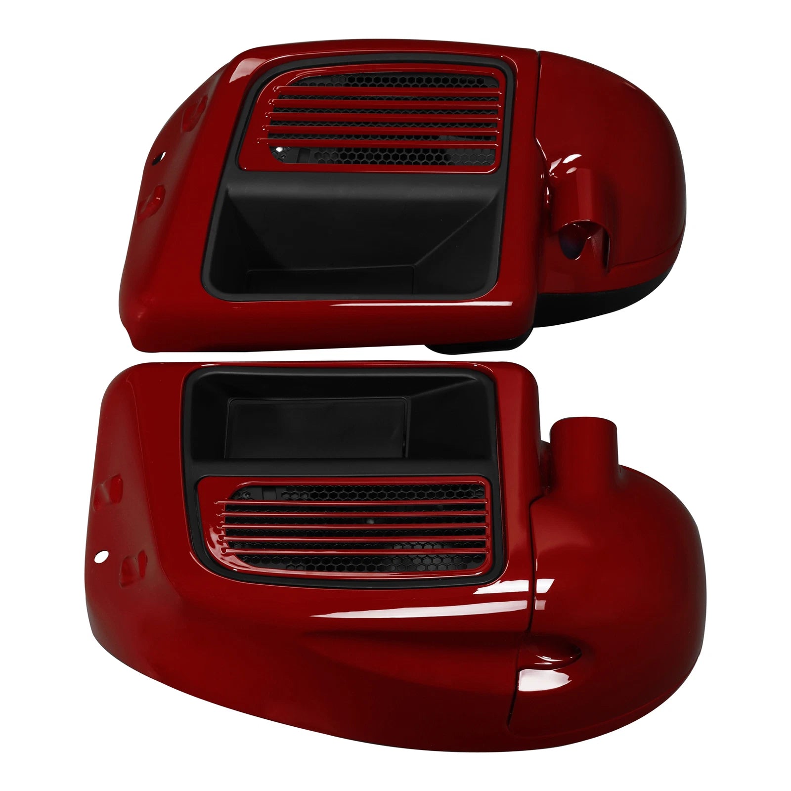 Lower Vented Fairings for Harley Electra Glide (2014–2024) Billiard Red