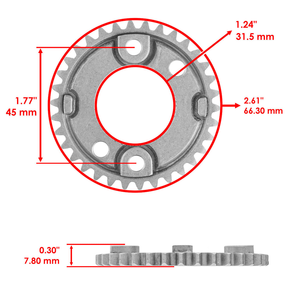 Camshaft Timing Sprocket Replacement for Kawasaki Prairie 650 KVF650 (2002–2003)