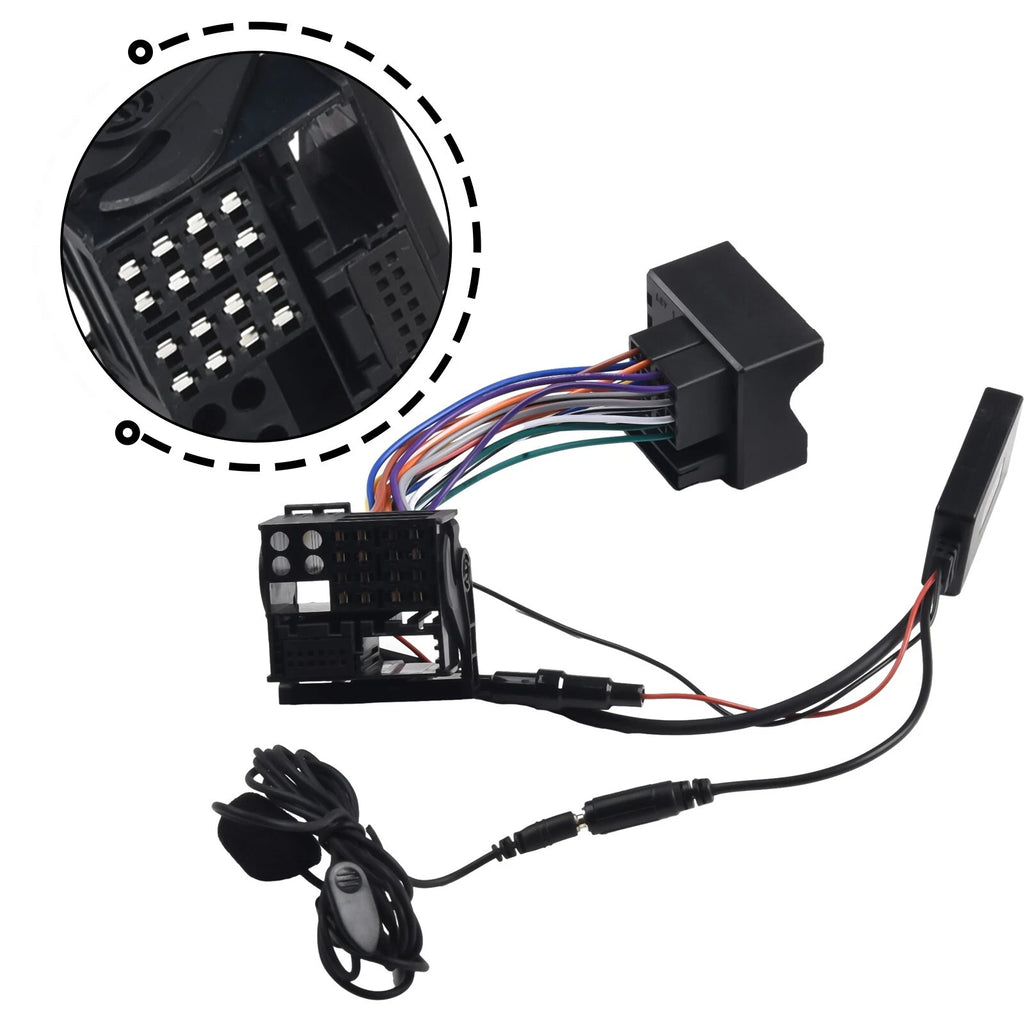 AUX IN Audio 12 Pin Cable Adapter for BMW X3 (E83)