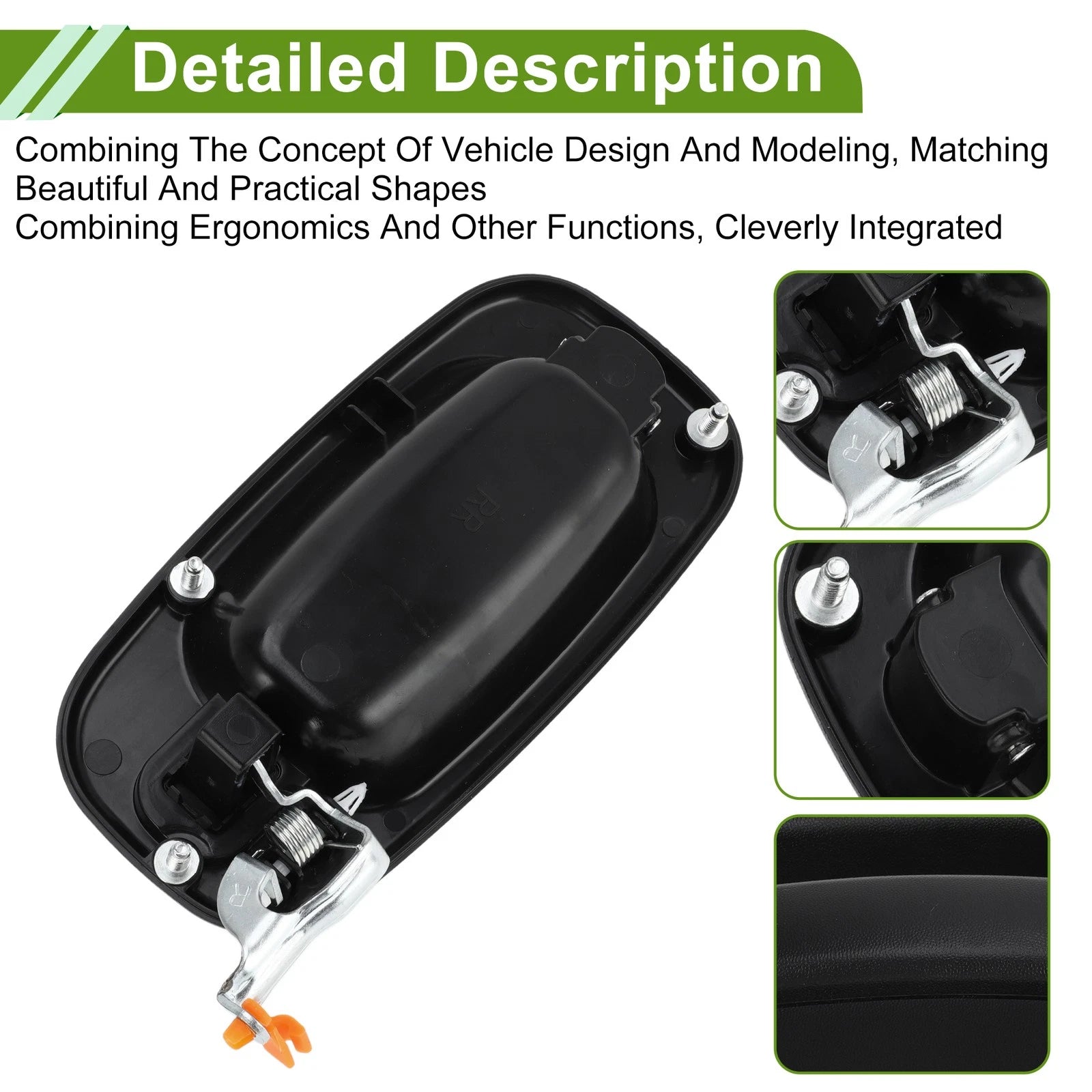 Exterior Door Handle Replacement for Chevrolet Silverado GMC Rear Right (2007–2017)