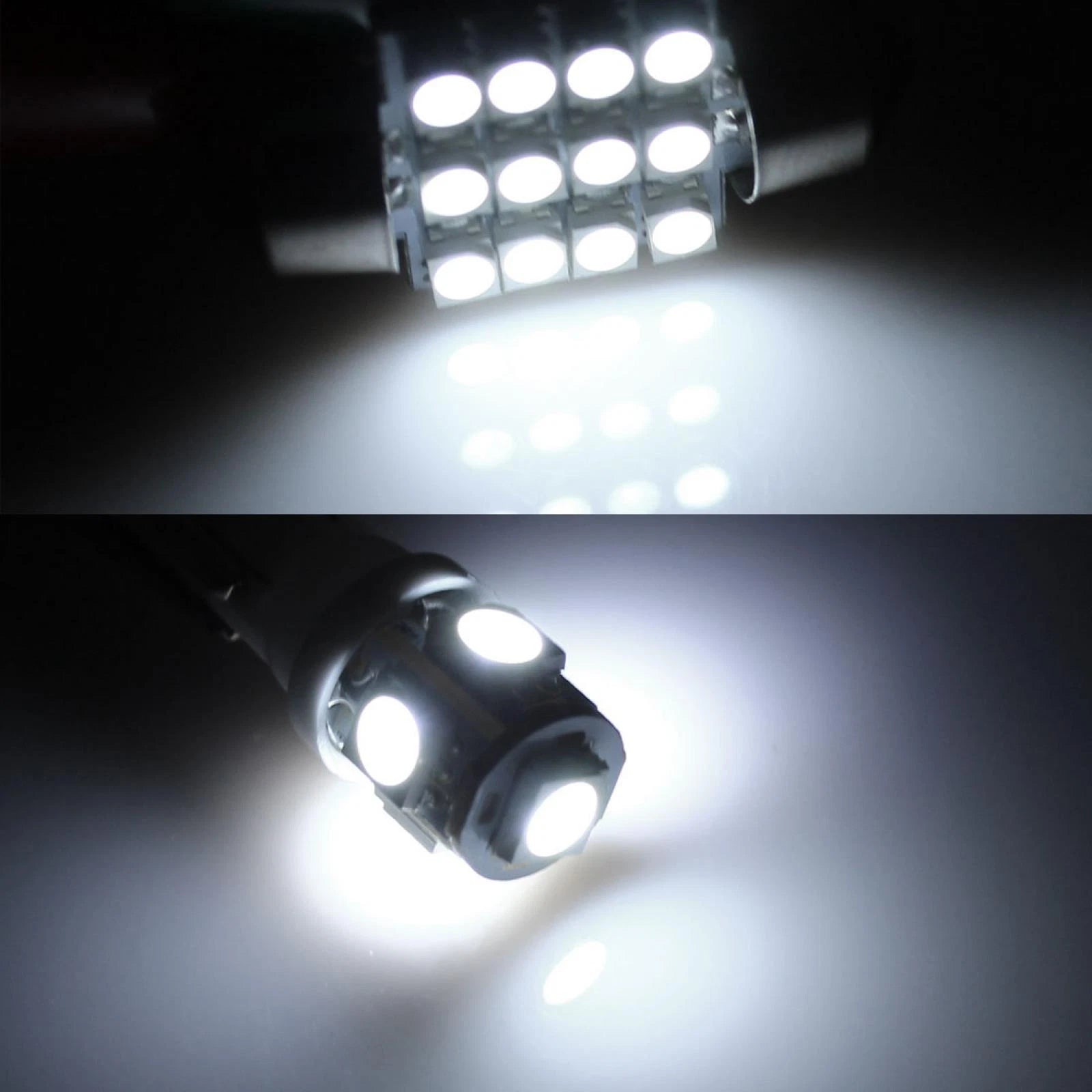 10PCS White LED Map Dome Light Kit for Honda Civic (2006–2012)
