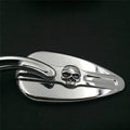 Chrome Skull Side Mirrors for Harley Softail (2000–2023)