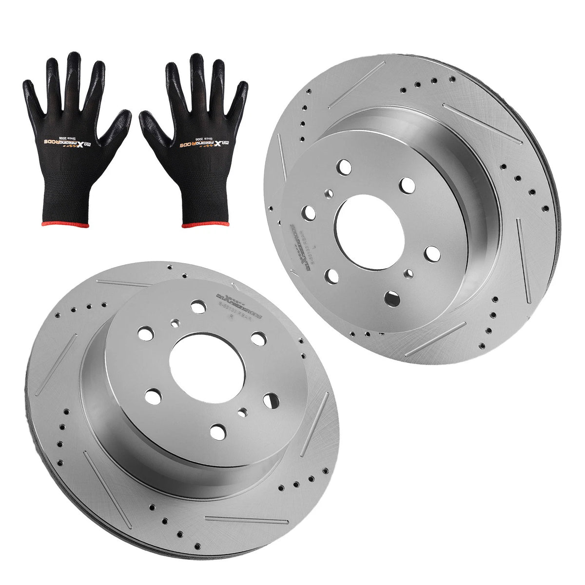 Rear Drilled & Slotted Disc Brake Rotor for Chevrolet Tahoe/Avalanche (2007–2020)