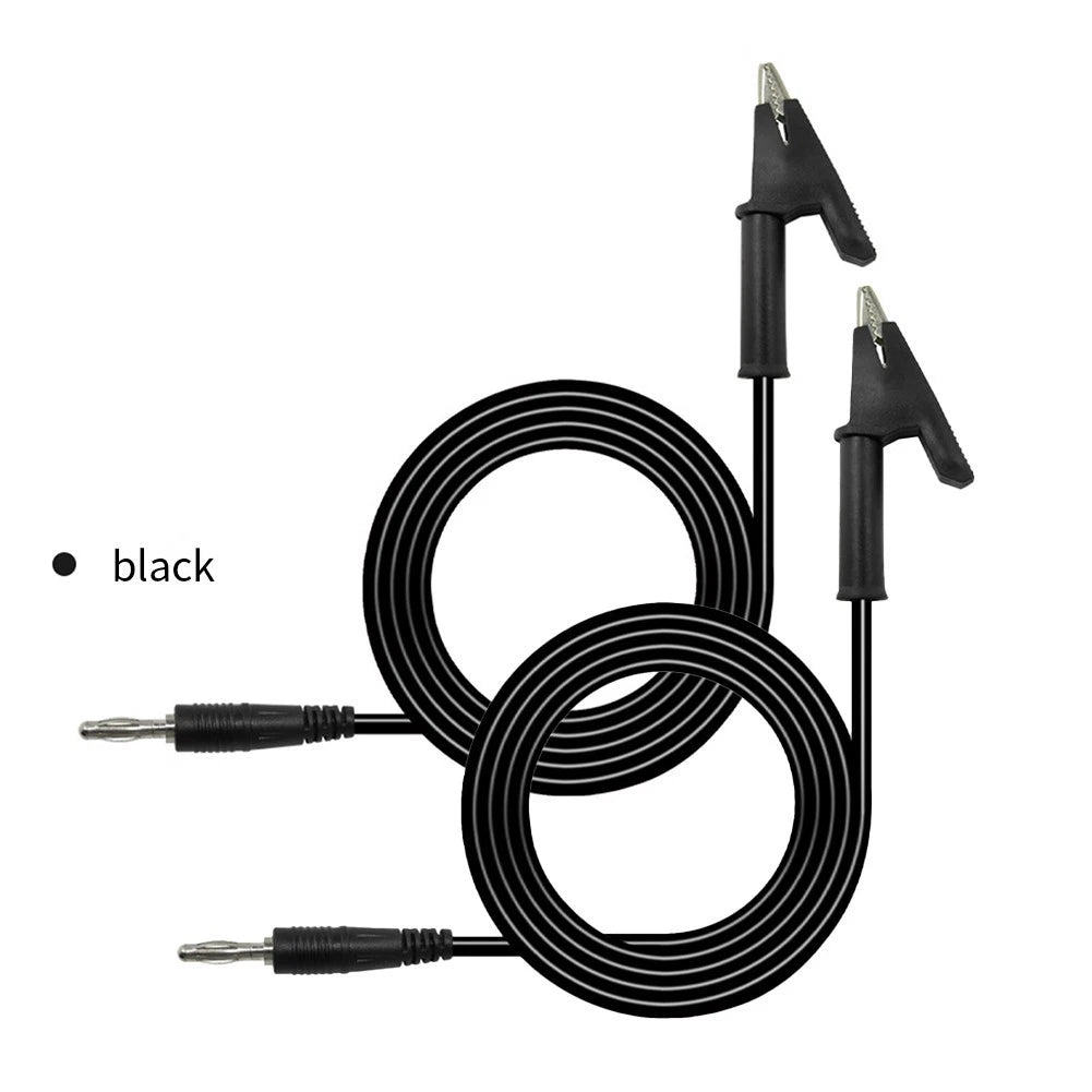 Electrical Testing Cables with Crocodile Clips and Banana Ends for Universal Use