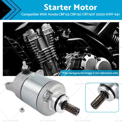 Starter Motor for Honda CBF125 (2009–2013), CBF150 (2007–2011), CRF150F (2006–2017)