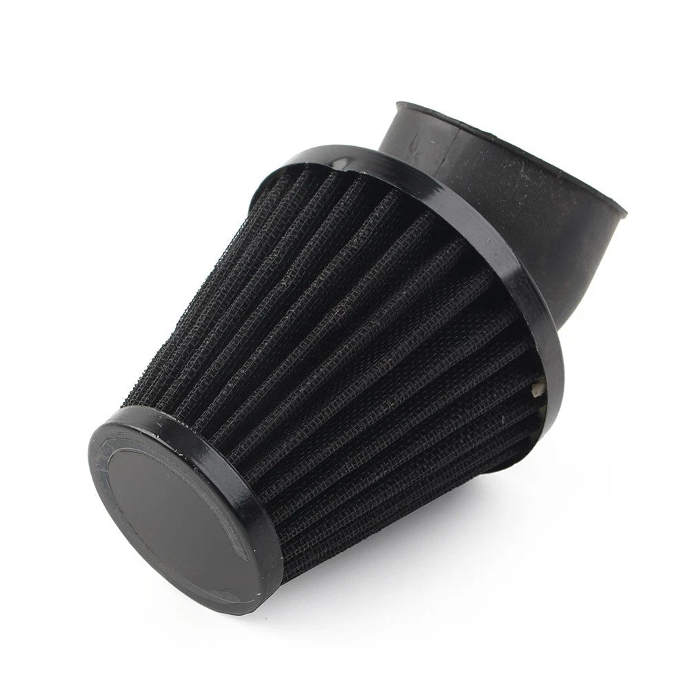 48mm Air Intake Filter for Motorcycle (Rubber Bend, Stainless Steel Mesh)