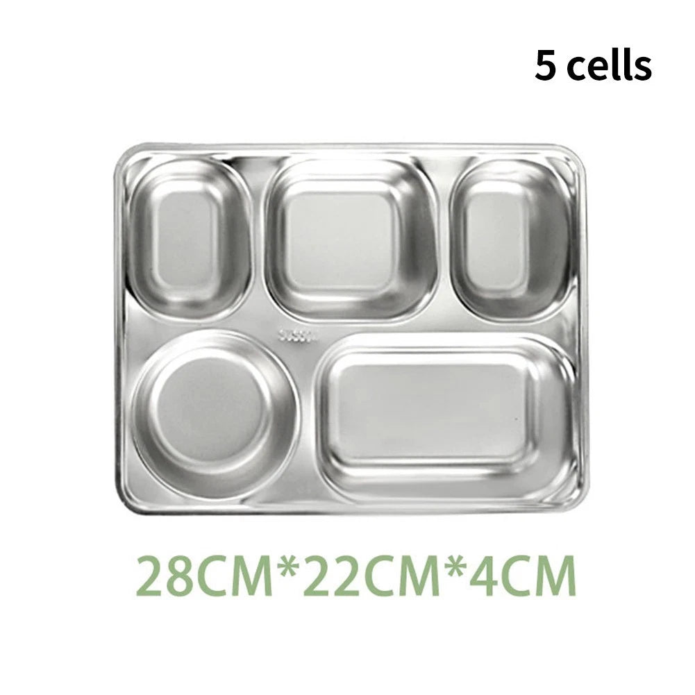 Set of 4 Divider Plates for Mess Hall Dinner Tray
