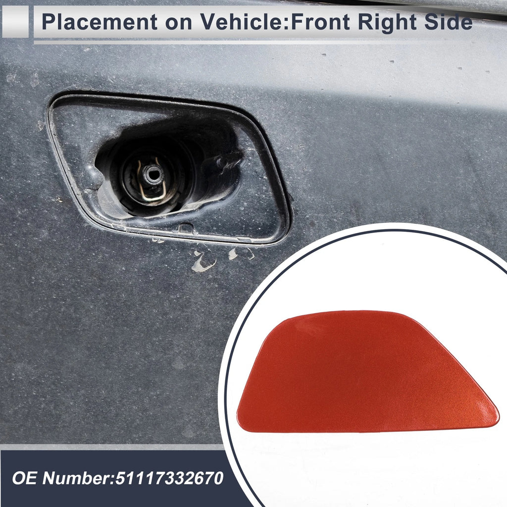Front Right Headlight Washer Nozzle Cover Cap for BMW 535i (2011–2016)