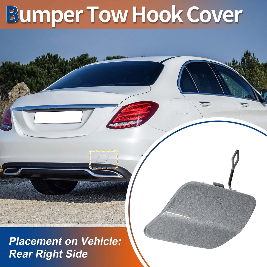 Rear Tow Hook Cover Replacement for Mercedes-Benz A-Class (2019–2022)