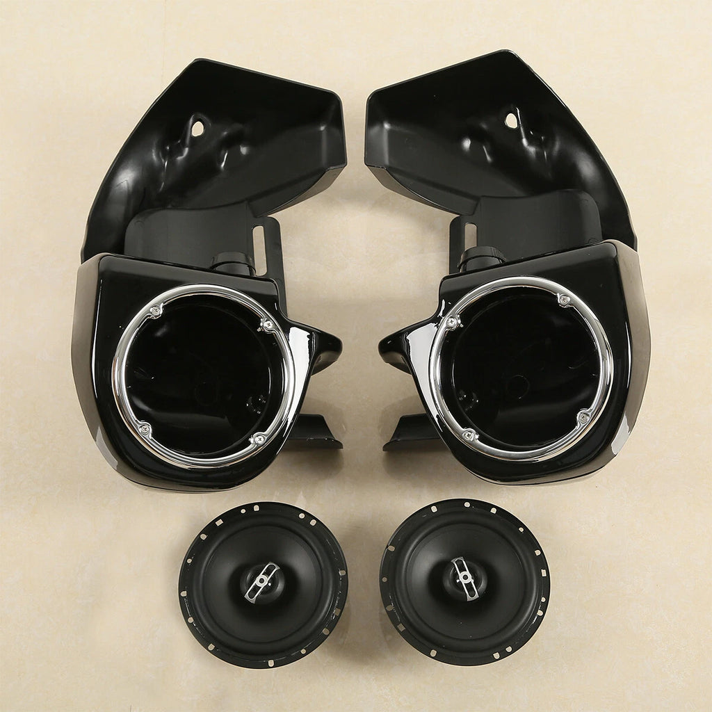 Lower Vented Fairings Speakers Engine Guard for Harley Road King (2009–2013)