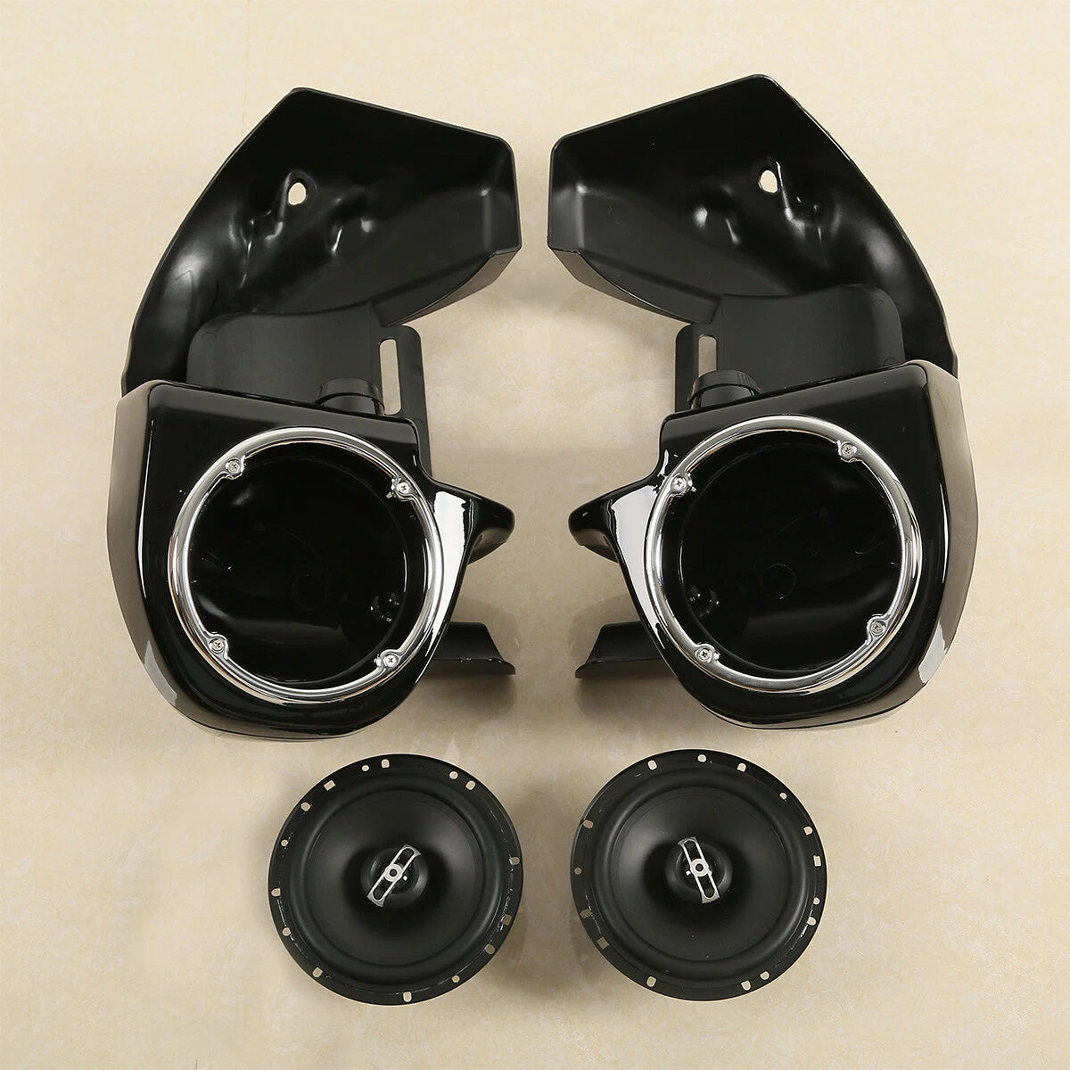 Lower Vented Fairings Speakers Engine Guard for Harley Road King (2009–2013)