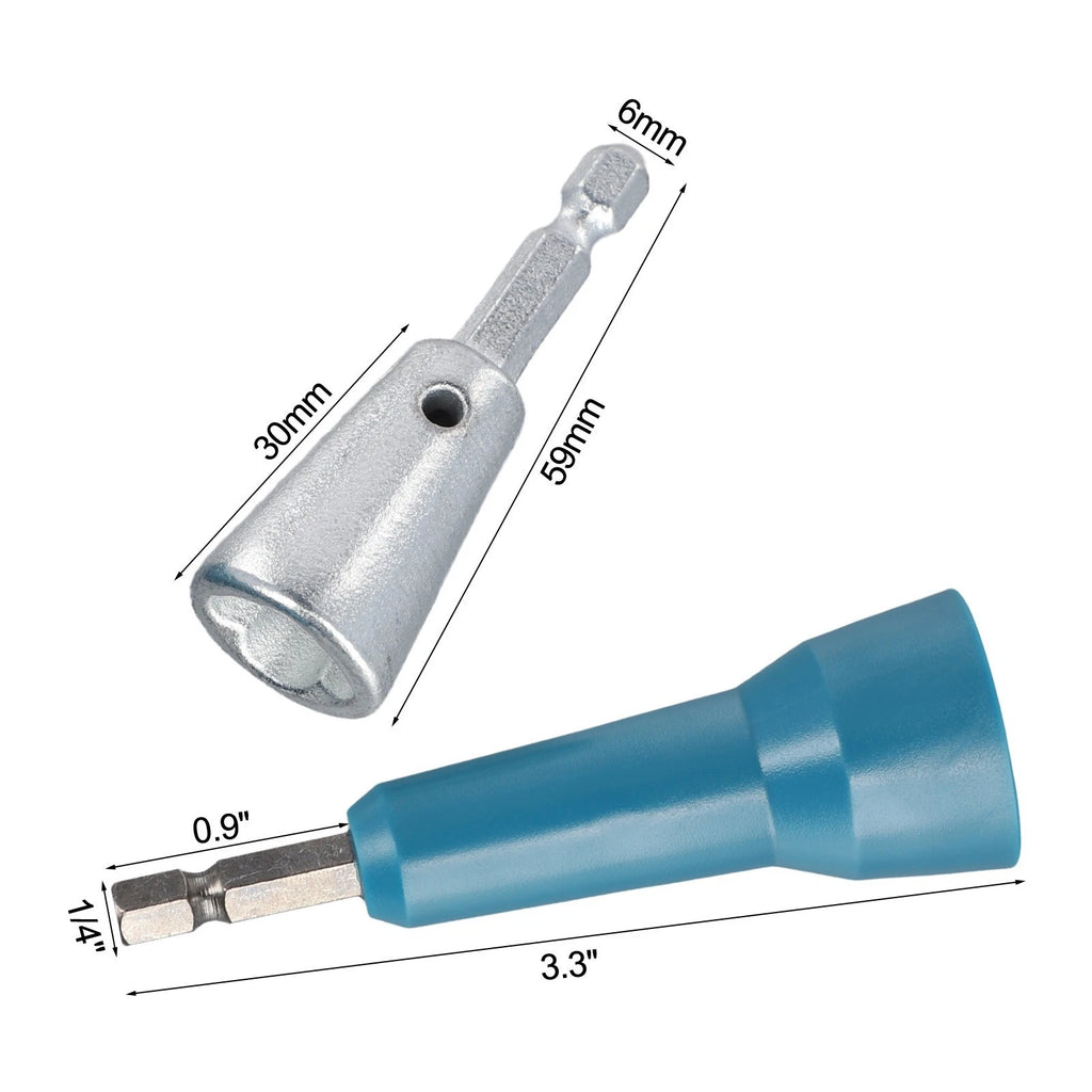 Set of 2 Parallelizer Wire Twisting Tools for Electric Wire Stripper (1/4 Inch Chuck)