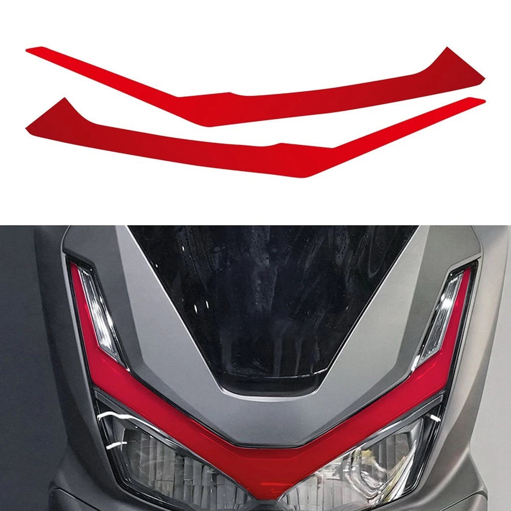 for Honda PCX160 Headlight Design Sticker V Stripe Clear Tint PVC Decal Type B