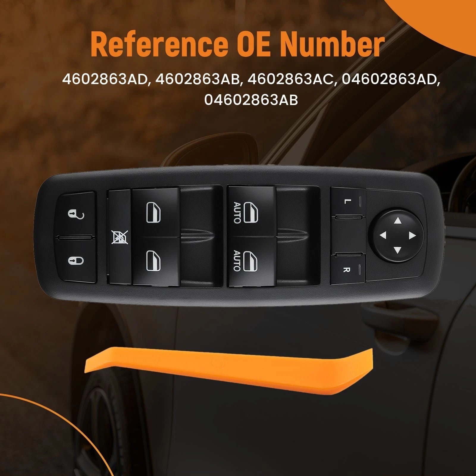 Master Power Window Switch for Dodge Ram 1500 (2009–2012) LH