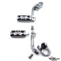 5" Chrome Foot Peg Kit for Harley Fat Boy (1990–2023)
