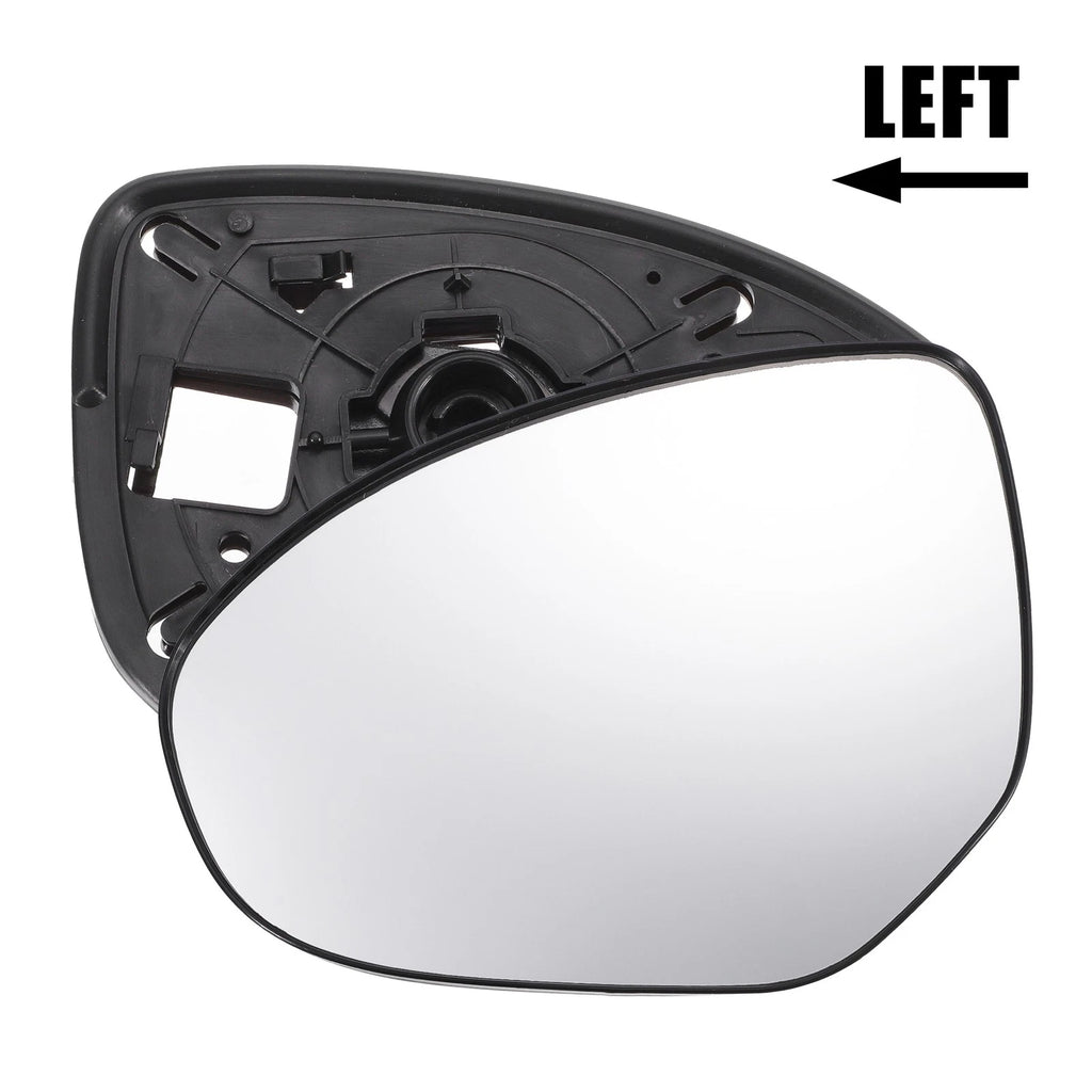 Driver Side Mirror Glass with Backing Plate Non Heated for Mazda 2 (2008–2014)