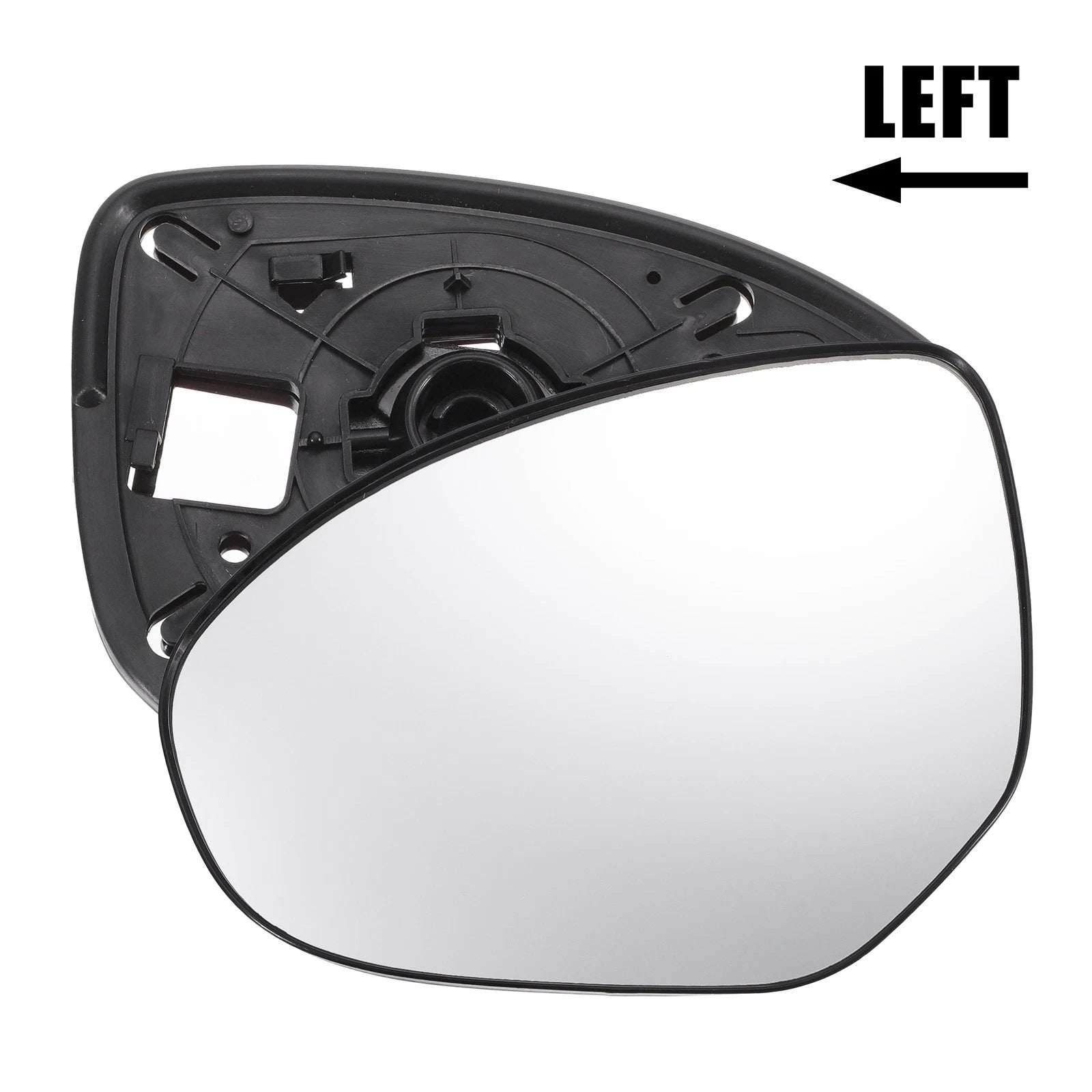 Driver Side Mirror Glass with Backing Plate Non Heated for Mazda 2 (2008–2014)
