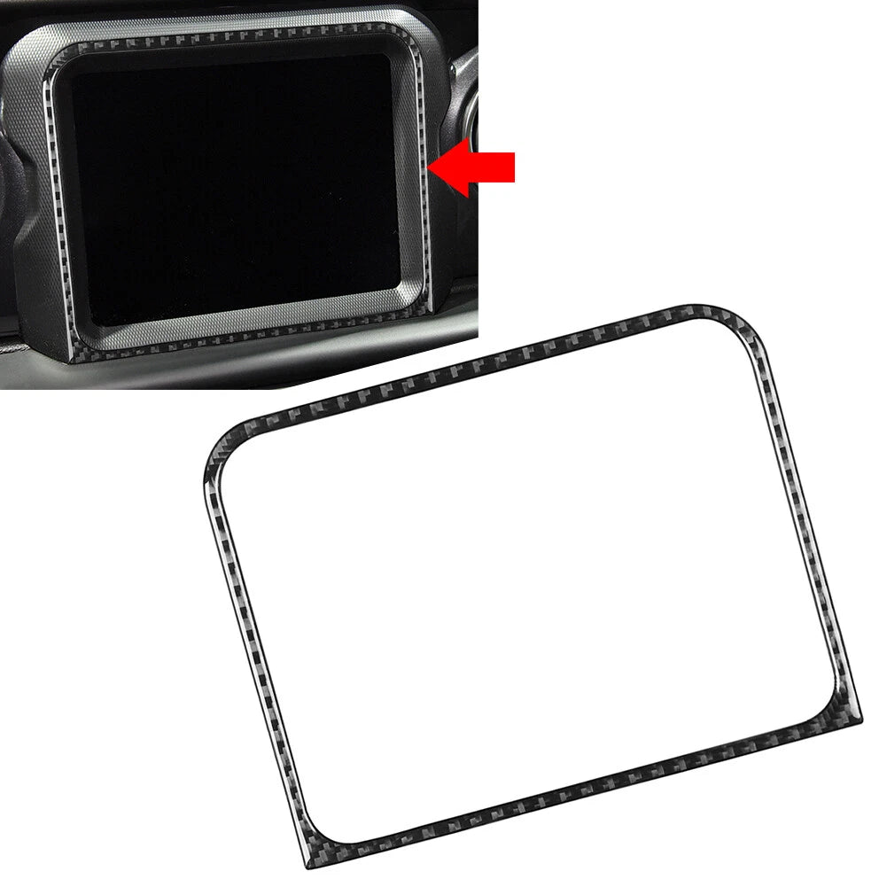 GPS Navigation Panel Cover Trim for Jeep Wrangler JL Gladiator JT (2018–2023)