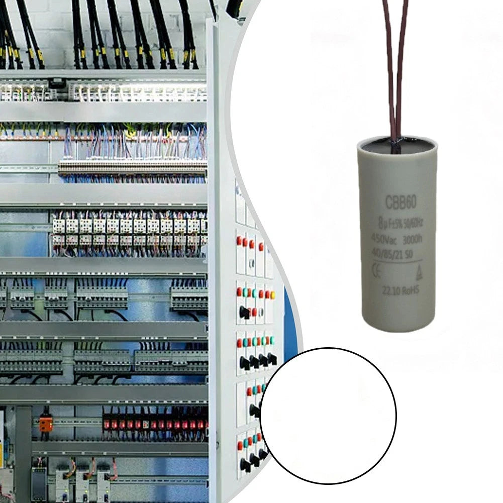 CBB60 8uF Capacitor for Circulating Water Pump & Hanging Fireplace