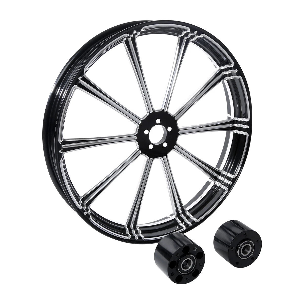 21" x 3.5" CNC Front Wheel Rim Hub Dual Disc for Harley Touring Glide (1997–2021)