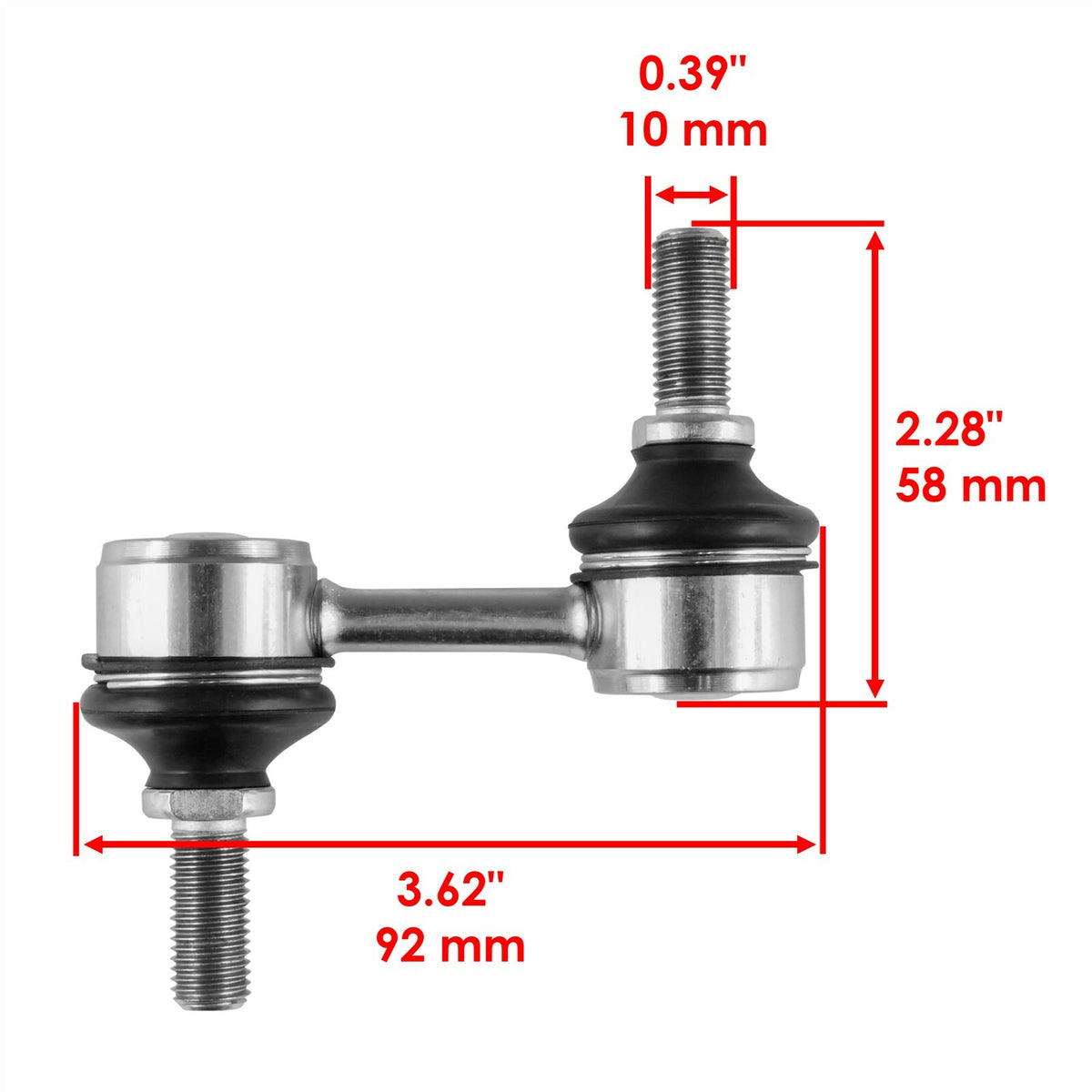 2 Rear Sway Bar Stabilizer Link Joint Replacement for Suzuki King Quad 450 (2008–2010)