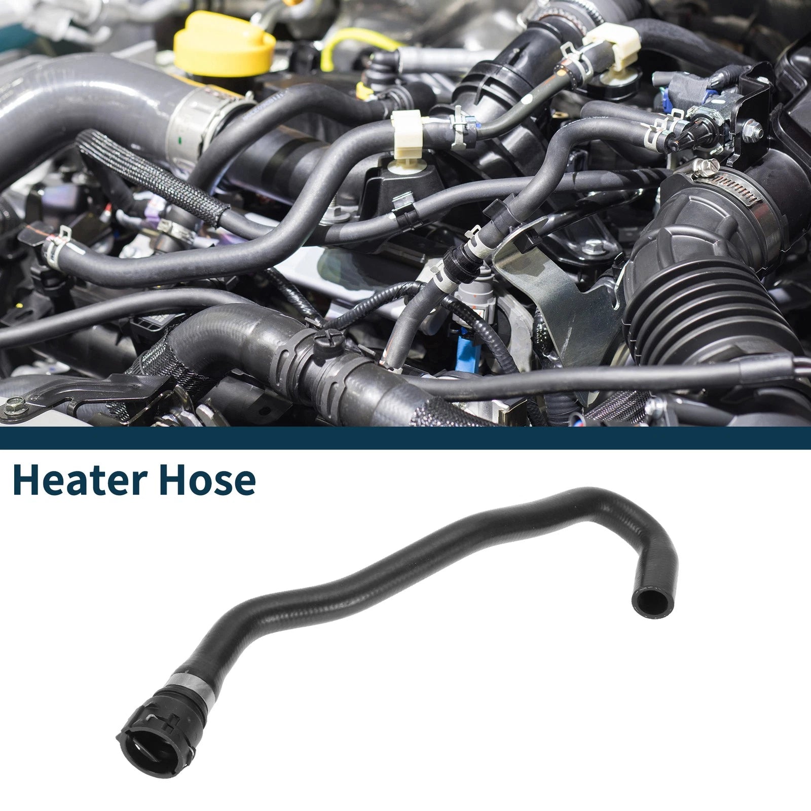 Heater Hose Replacement Rubber Black for Audi A4 S4 Avant quattro (2013–2015)