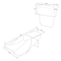 Backrest Pad for Harley Touring Road Glide (2014–2023)