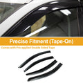 Window Deflectors Side Window Vent Visors 1 Set for Hyundai Accent (2006–2010)