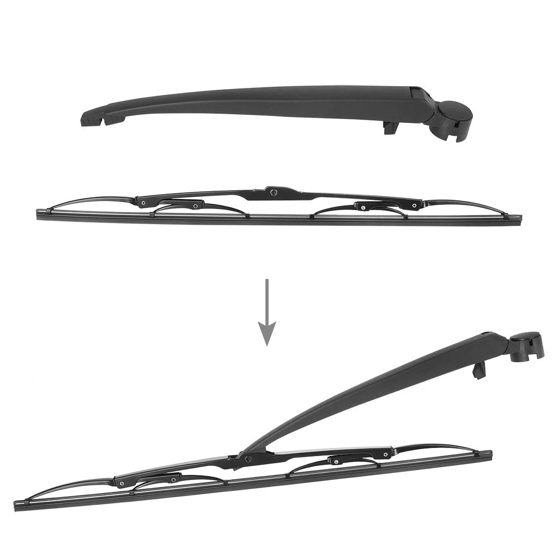 Rear Windshield Wiper Blade Arm Set for BMW 5 Series E39 Touring (1996–2003)